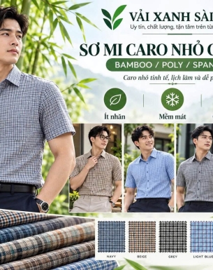 VẢI BAMBOO CARO CAO CẤP: KHI MỘT NGƯỜI ĐÀN ÔNG THÀNH ĐẠT KHÔNG CÒN MUỐN MẶC MỘT CHIẾC ÁO SƠ MI “QUÁ AN TOÀN”