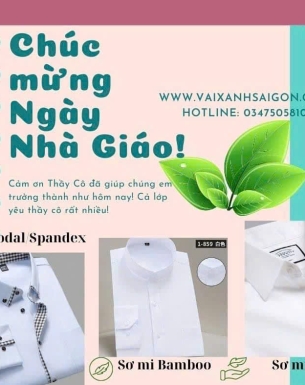 Chào mừng Ngày Nhà Giáo Việt Nam 20/11 cùng Vải Xanh Sài Gòn 