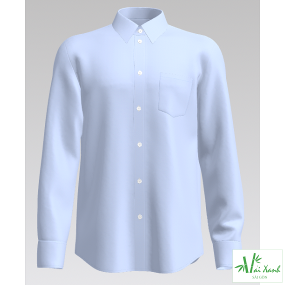 Vải Sơ Mi Bamboo - Xanh Biển
