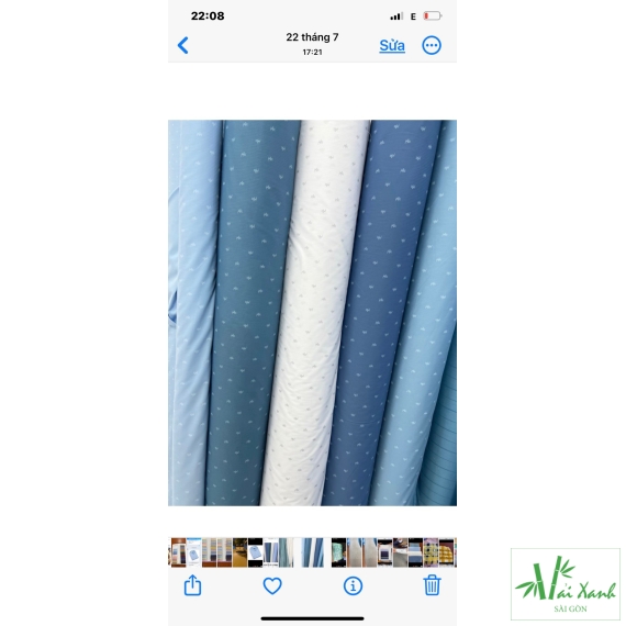 Vải sơ mi Bamboo In thời trang